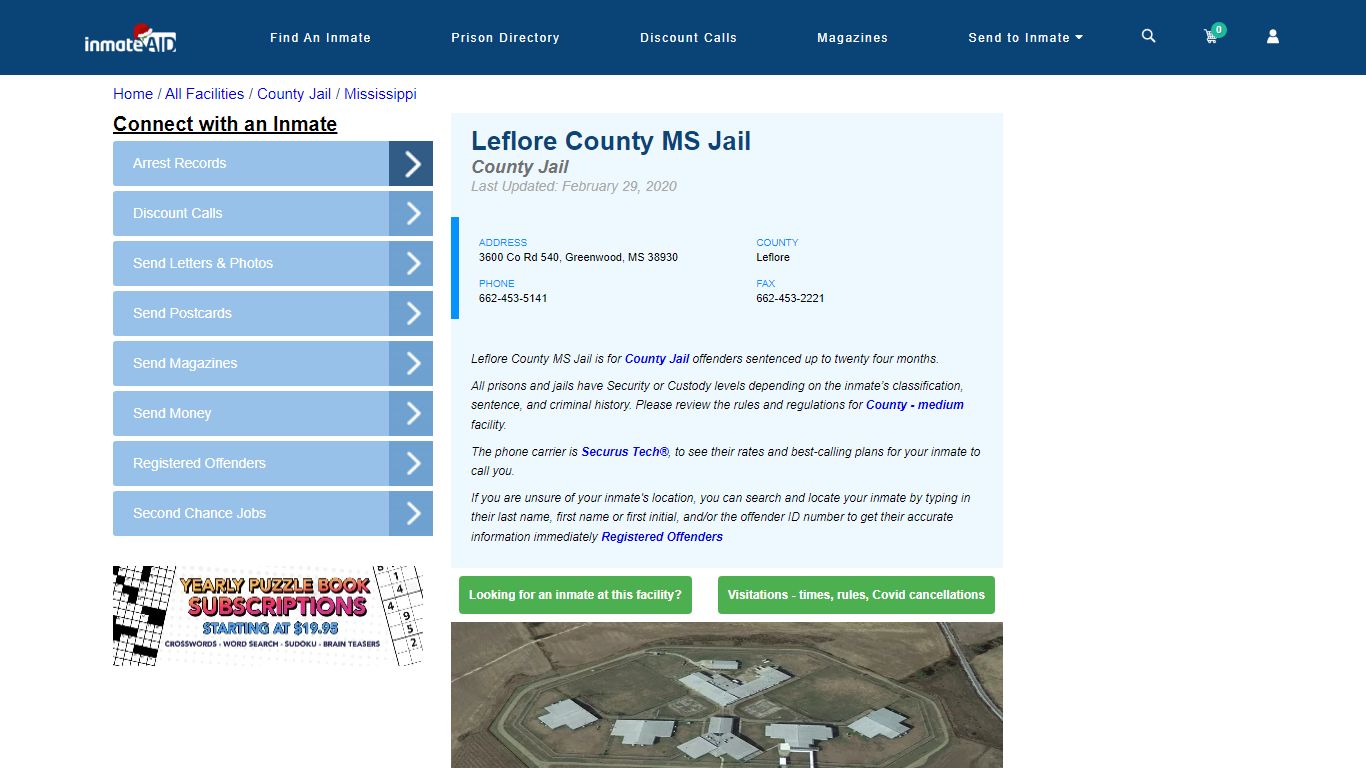 Leflore County MS Jail - Inmate Locator - Greenwood, MS